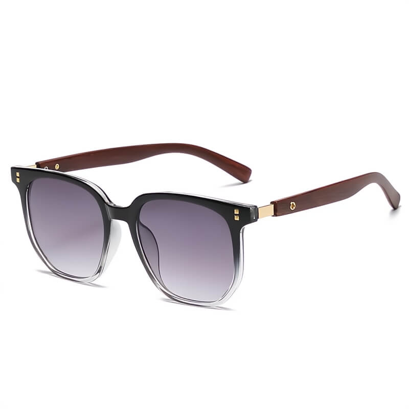 Wood-frame tinted sunglasses for men | Solvik