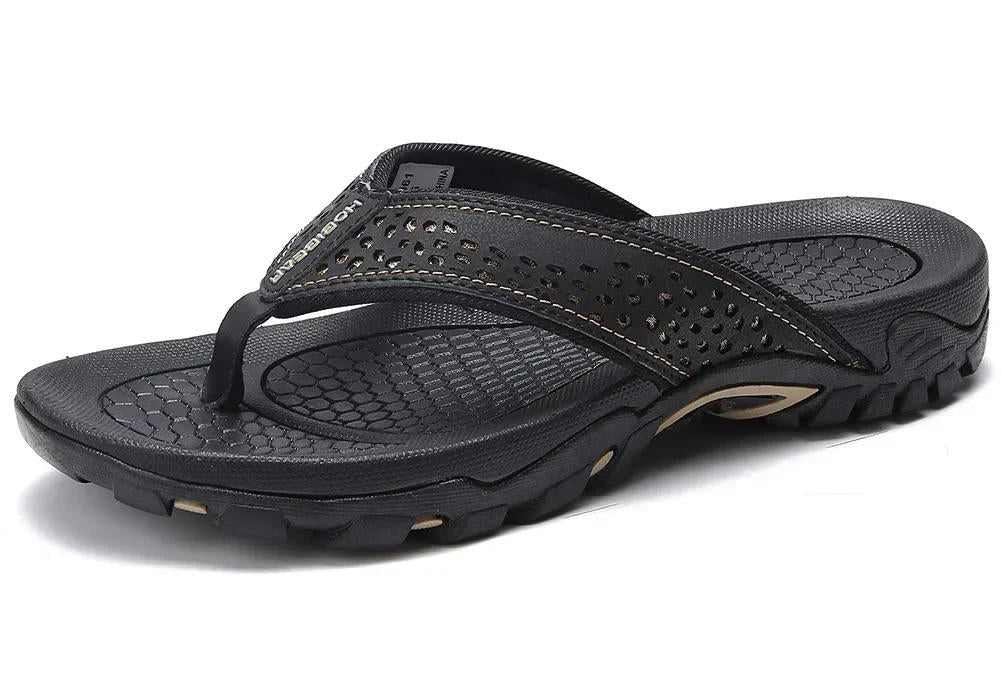 Men's supportive athletic flip flops with arch support | WaveStride