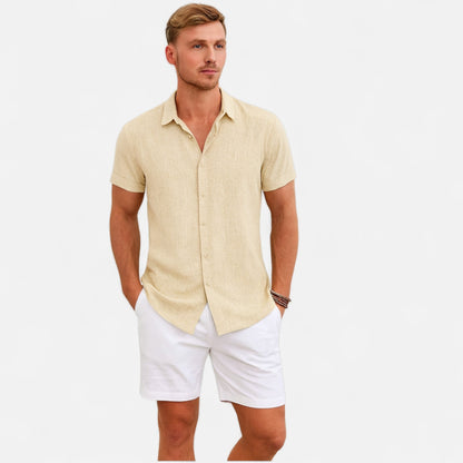 Refined coastal summer shirt for men