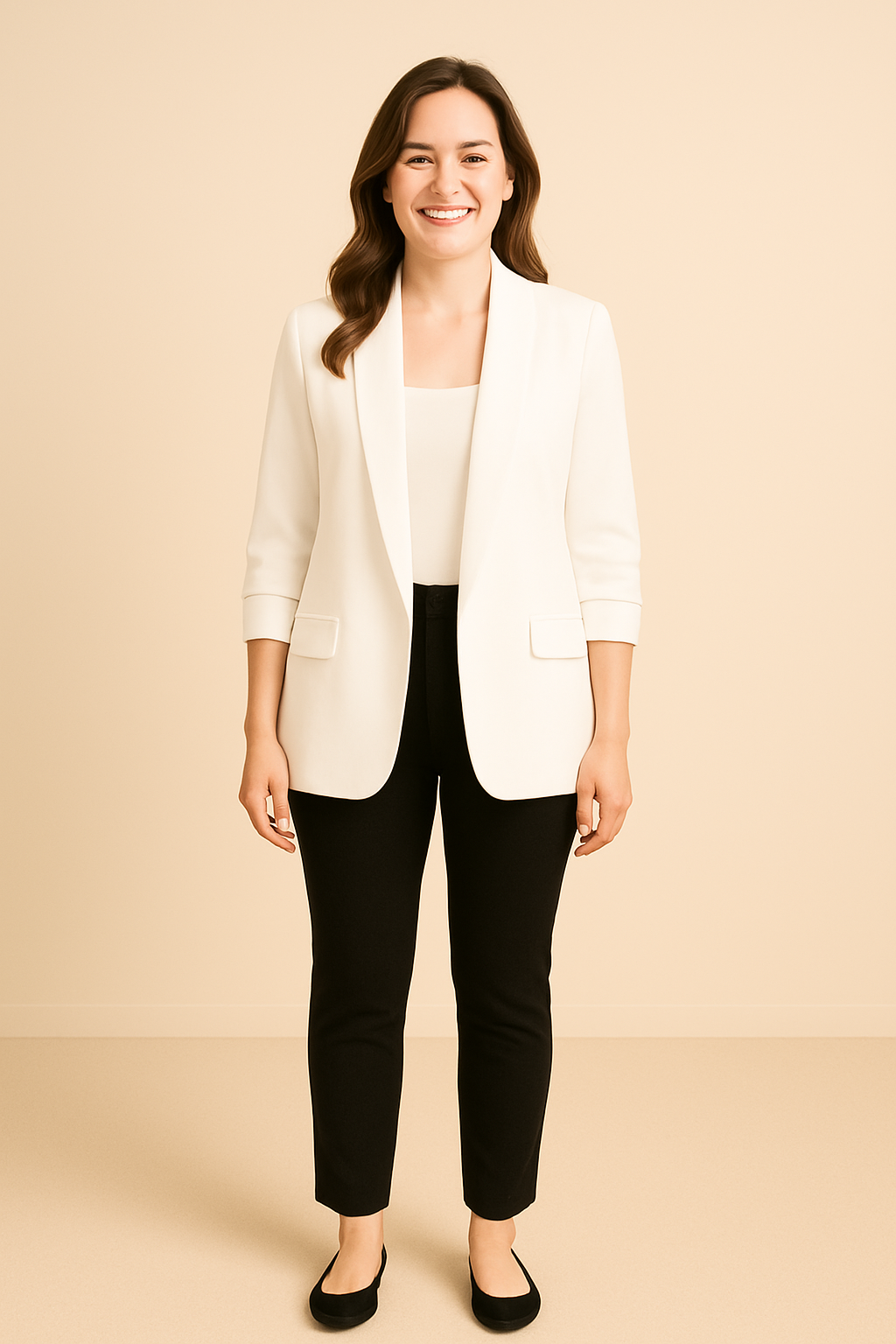 Women’s Sophia Blazer | Lightweight Open Front Jacket | Rolled Sleeve Candy Colours
