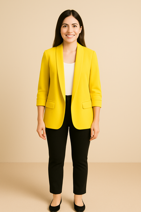 Women’s Sophia Blazer | Lightweight Open Front Jacket | Rolled Sleeve Candy Colours