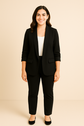 Women’s Sophia Blazer | Lightweight Open Front Jacket | Rolled Sleeve Candy Colours