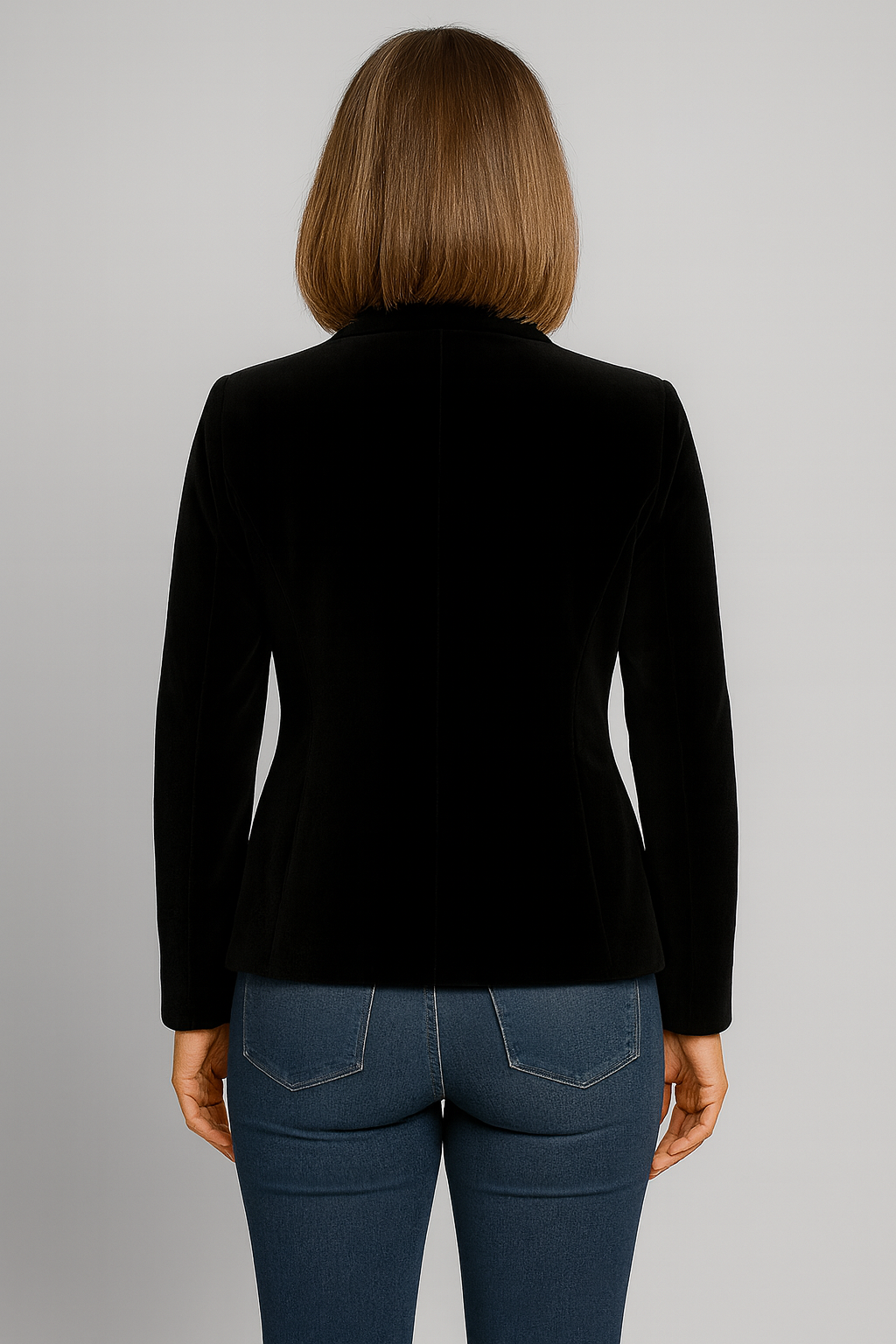 Women’s Clara Tailored Blazer | Retro Lapel Slim Fit Jacket with Pockets | Elegant Workwear