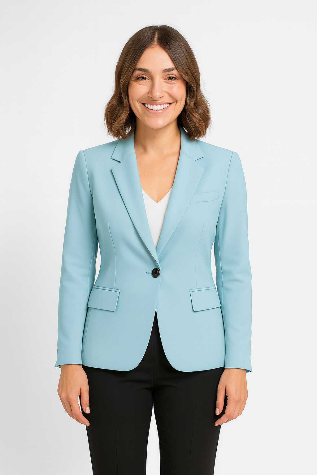 Women’s Evelyn Tailored Blazer | Single-Breasted Slim Fit Jacket | Elegant Officewear
