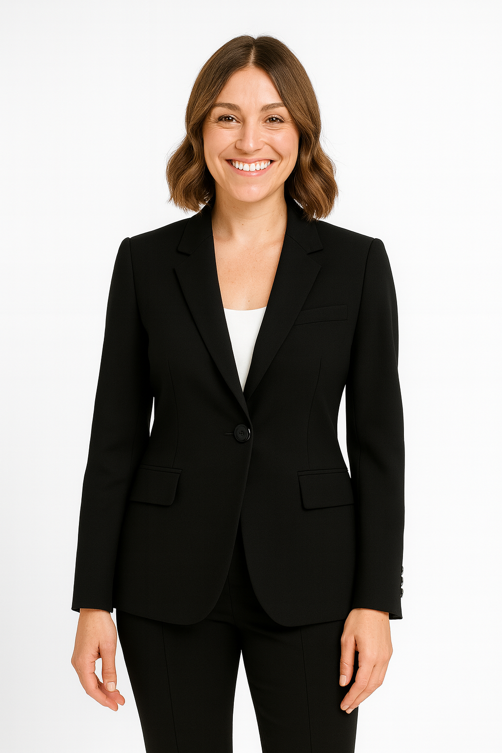 Women’s Evelyn Tailored Blazer | Single-Breasted Slim Fit Jacket | Elegant Officewear