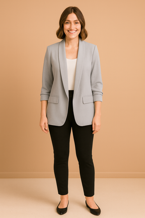 Women’s Sophia Blazer | Lightweight Open Front Jacket | Rolled Sleeve Candy Colours