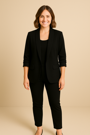 Women’s Sophia Blazer | Lightweight Open Front Jacket | Rolled Sleeve Candy Colours