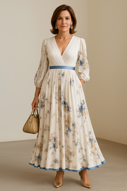Elegant floral everyday maxi dress for women | Katie