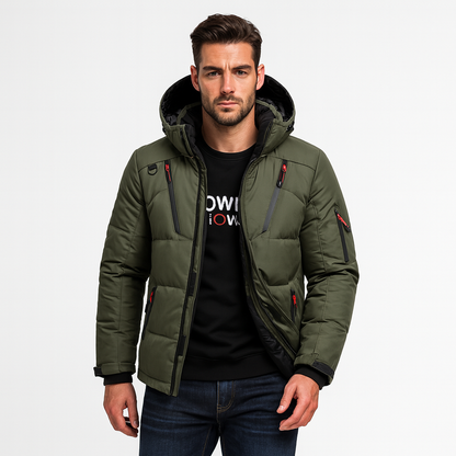 Warm thick fleece-lined winter parka for men | Nordfall