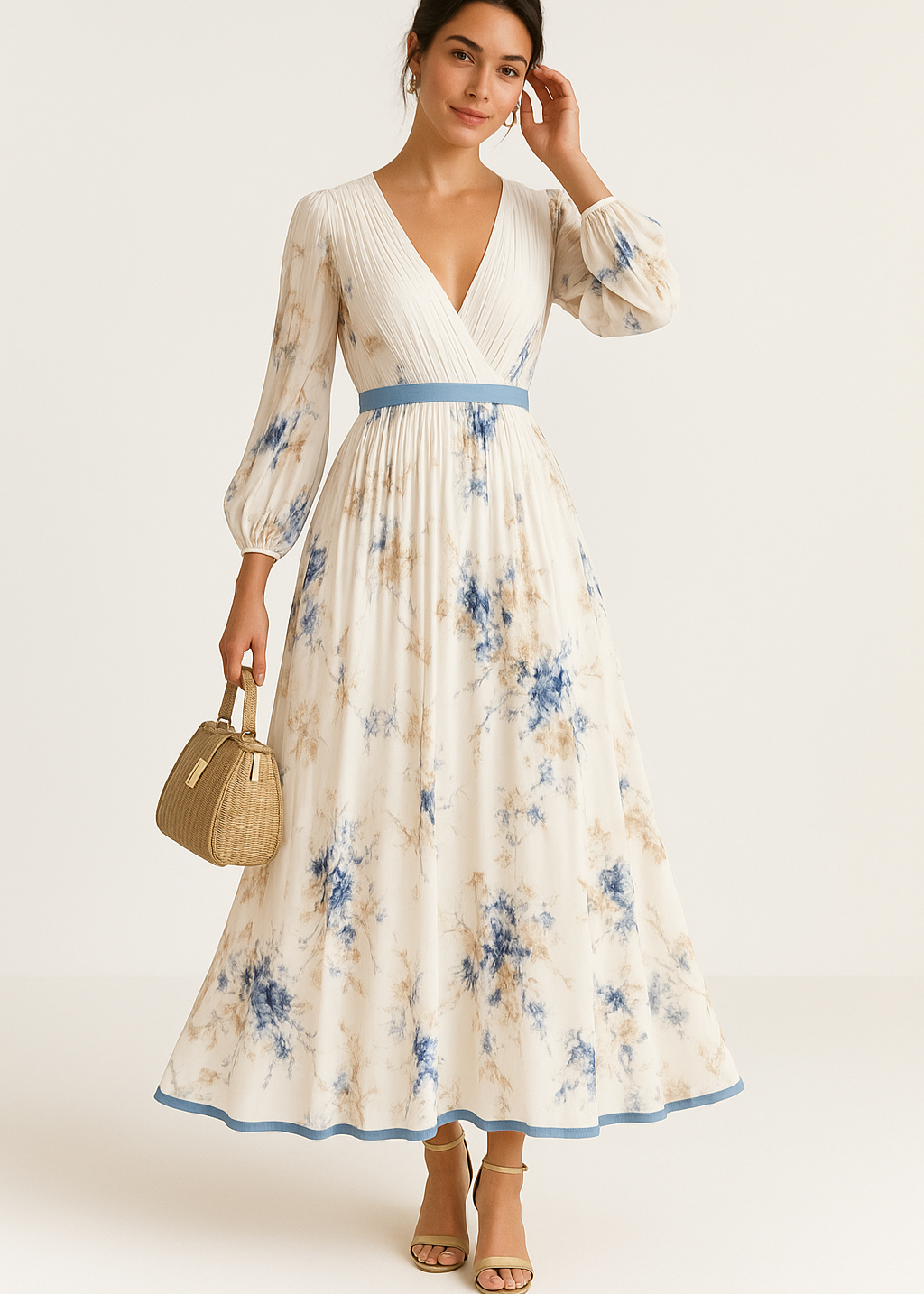 Elegant floral everyday maxi dress for women | Katie