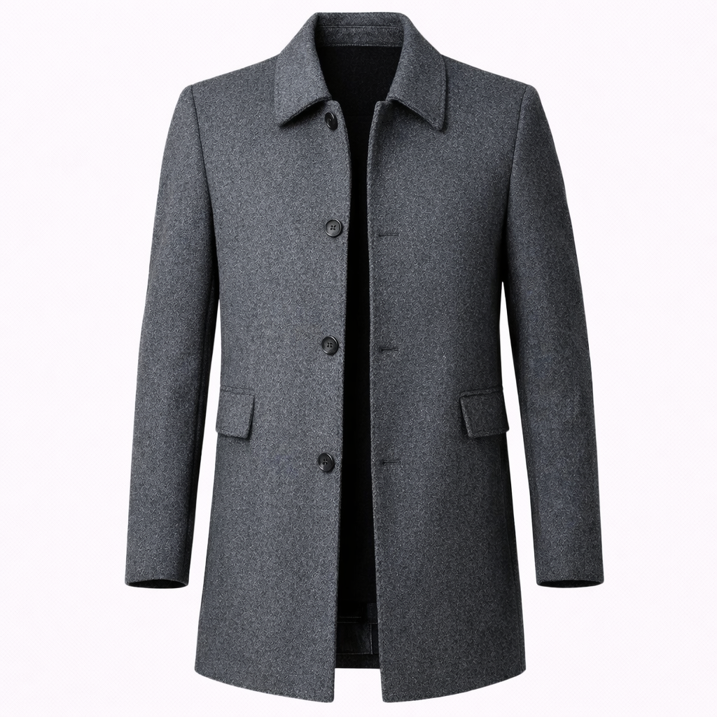 Beaumont | Men's Tailored Wool Blend Overcoat