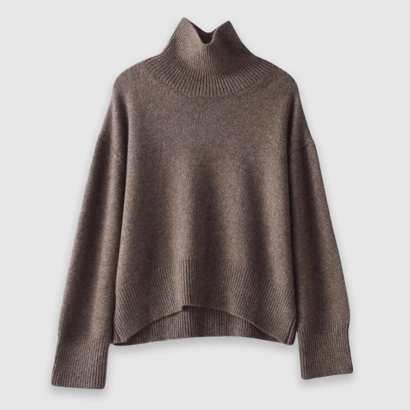 Cozy oversized turtleneck sweater for women | Elise