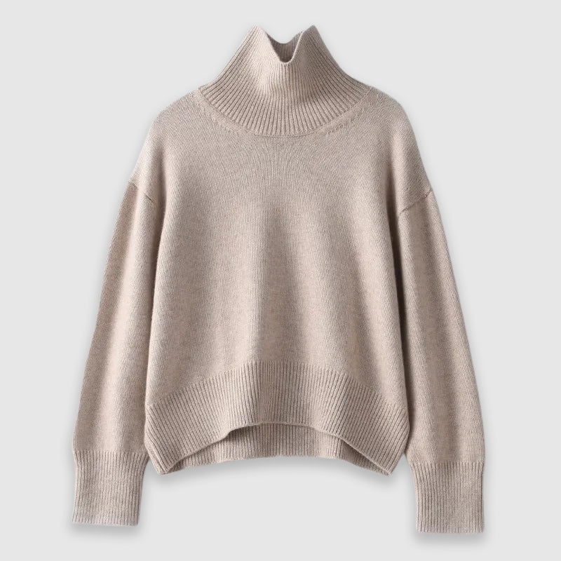 Cozy oversized turtleneck sweater for women | Elise