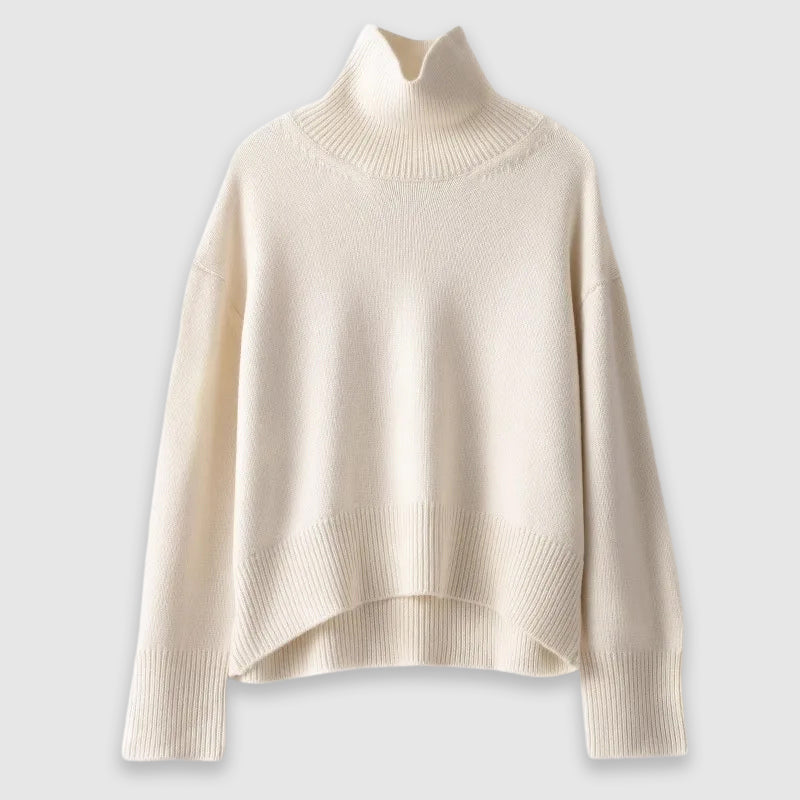 Cozy oversized turtleneck sweater for women | Elise