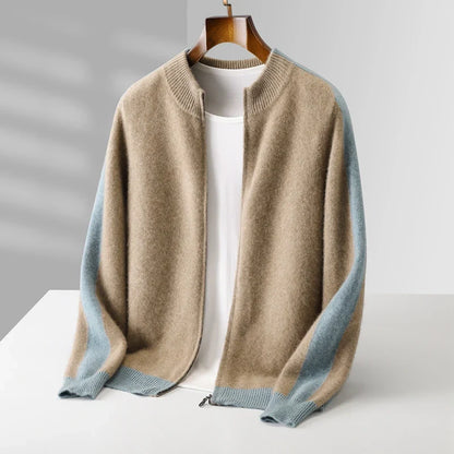 Refined zip-up sweater cardigan for women | Vellora