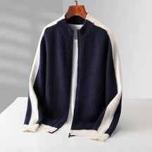 Refined zip-up sweater cardigan for women | Vellora