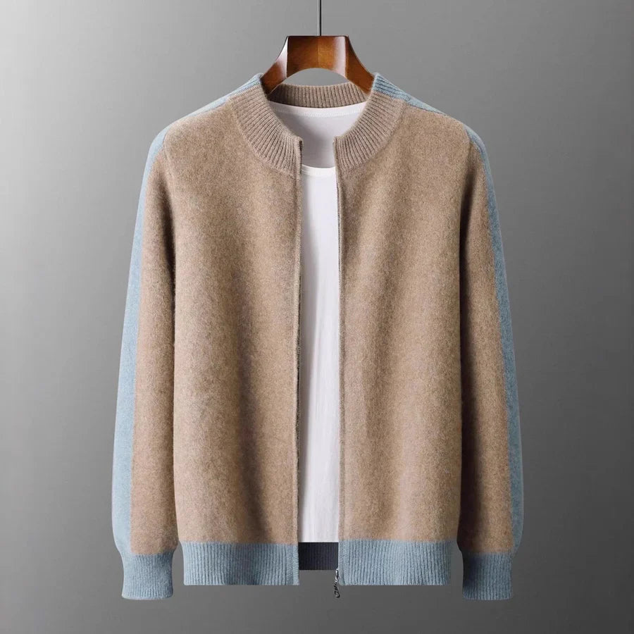 Refined zip-up sweater cardigan for women | Vellora