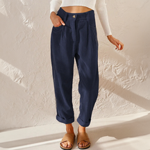 High-waist wide-leg corduroy pants for women | Marielle