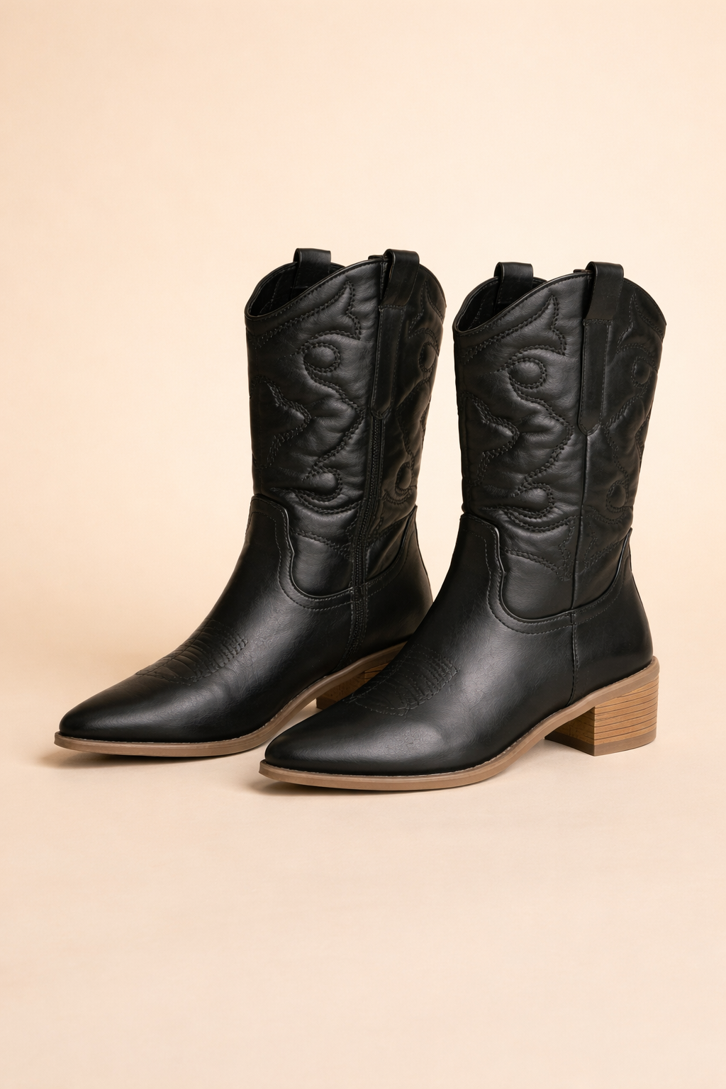 Rossalia | Women's Metallic Western Boot with Zipper