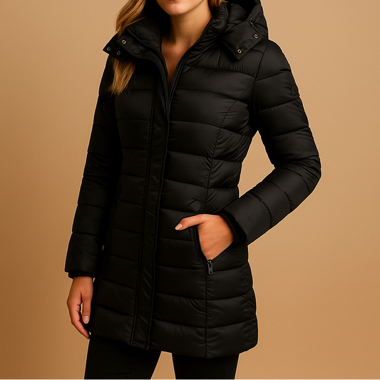 Warm elegant tailored winter coat for women | Elize