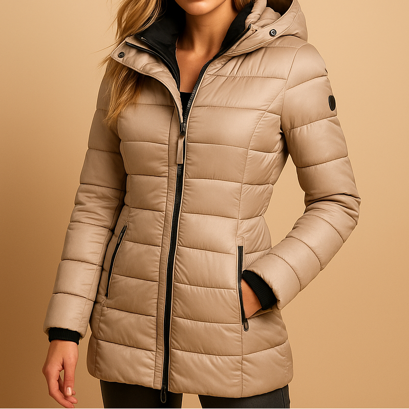 Warm elegant tailored winter coat for women | Elize