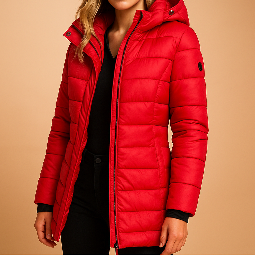 Warm elegant tailored winter coat for women | Elize
