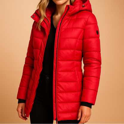 Warm elegant tailored winter coat for women | Elize