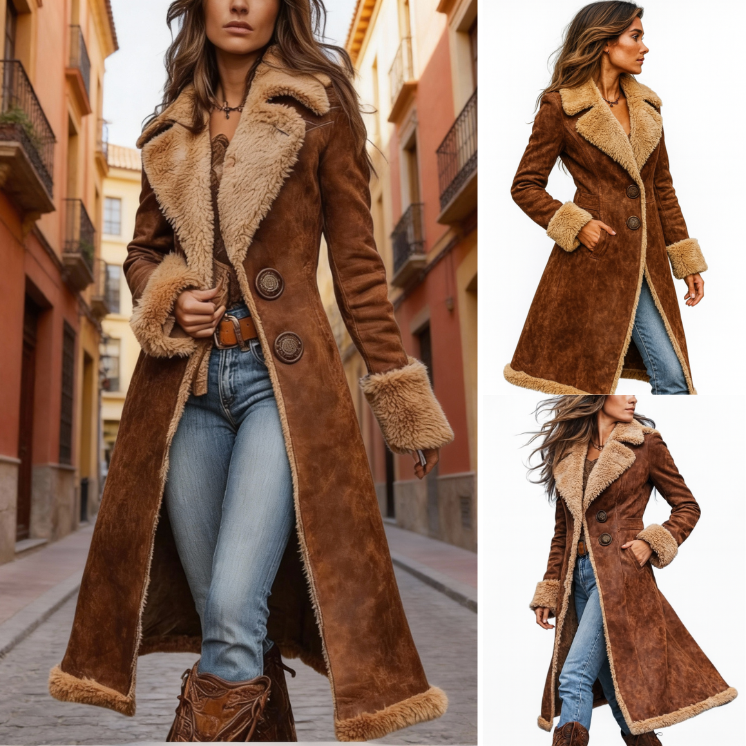 Long tailored winter coat for women | Claire