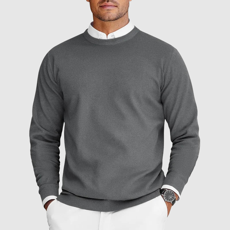 Classic crew neck sweater for men | Arven