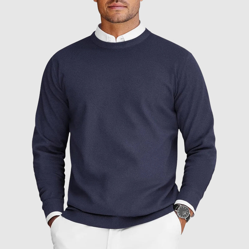 Classic crew neck sweater for men | Arven