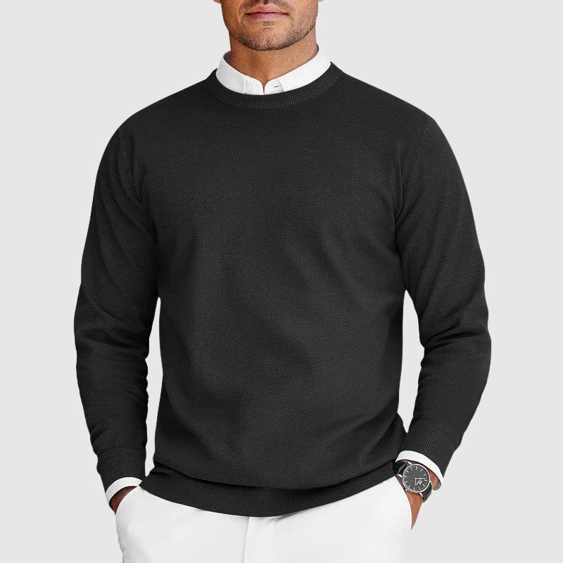Classic crew neck sweater for men | Arven