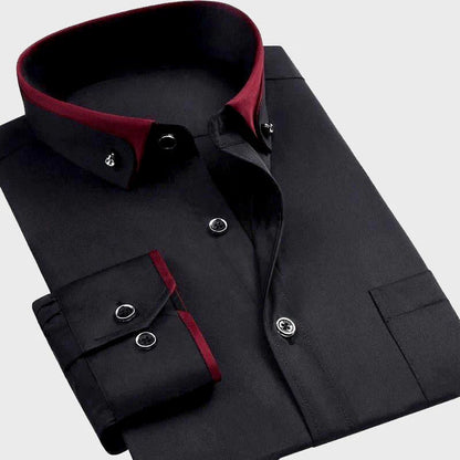 Modern Long Sleeve Tailored Shirt for Men | Ardent Vale