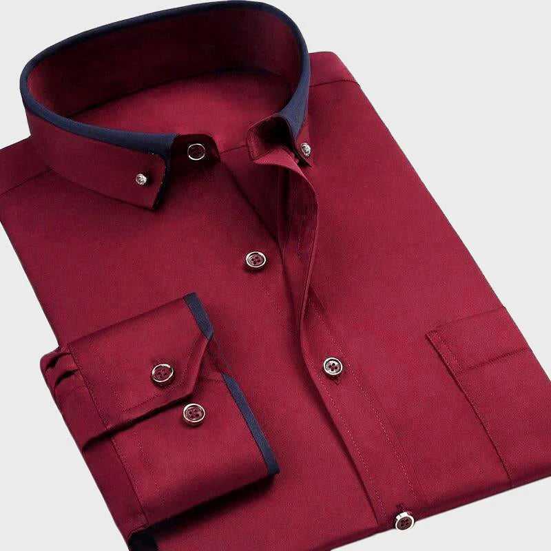 Modern Long Sleeve Tailored Shirt for Men | Ardent Vale