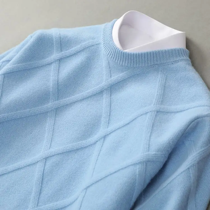 Classic argyle knit sweater for men | Marcel