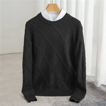 Classic argyle knit sweater for men | Marcel