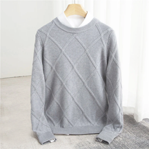 Classic argyle knit sweater for men | Marcel