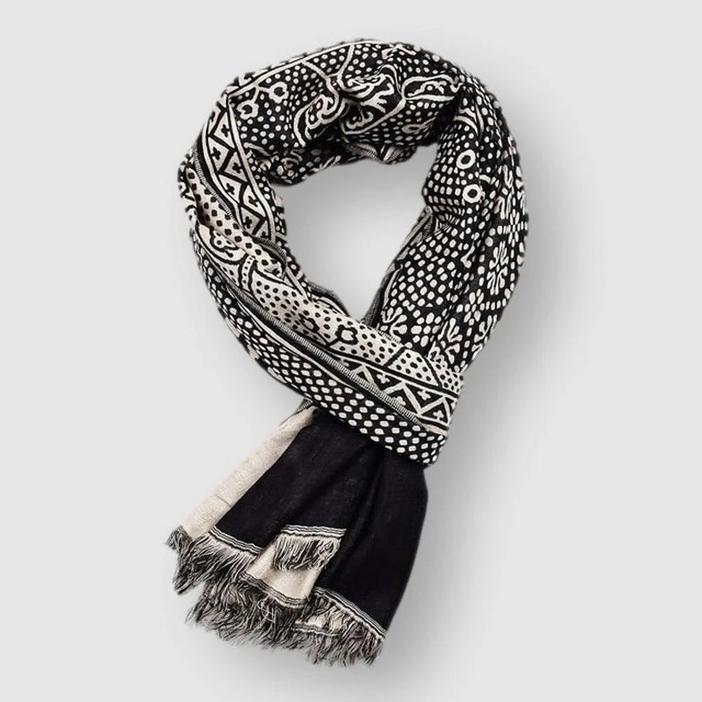 Patterned lightweight scarf for everyday styling | Éloise