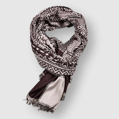 Patterned lightweight scarf for everyday styling | Éloise