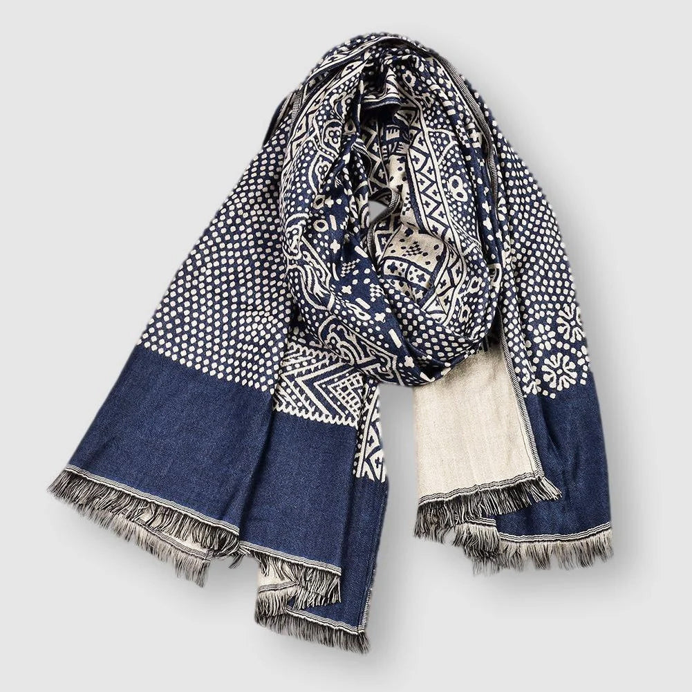 Patterned lightweight scarf for everyday styling | Éloise