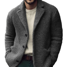 Men’s regular-fit knit cardigan with buttons | Derek