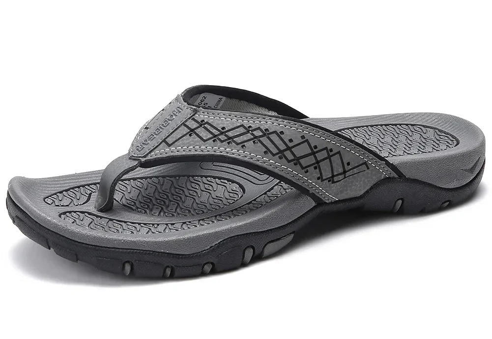 Men's supportive athletic flip flops with arch support | WaveStride