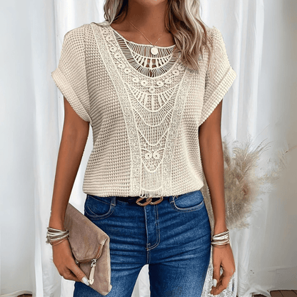 Elegant Ibiza-style relaxed top for women | Simone