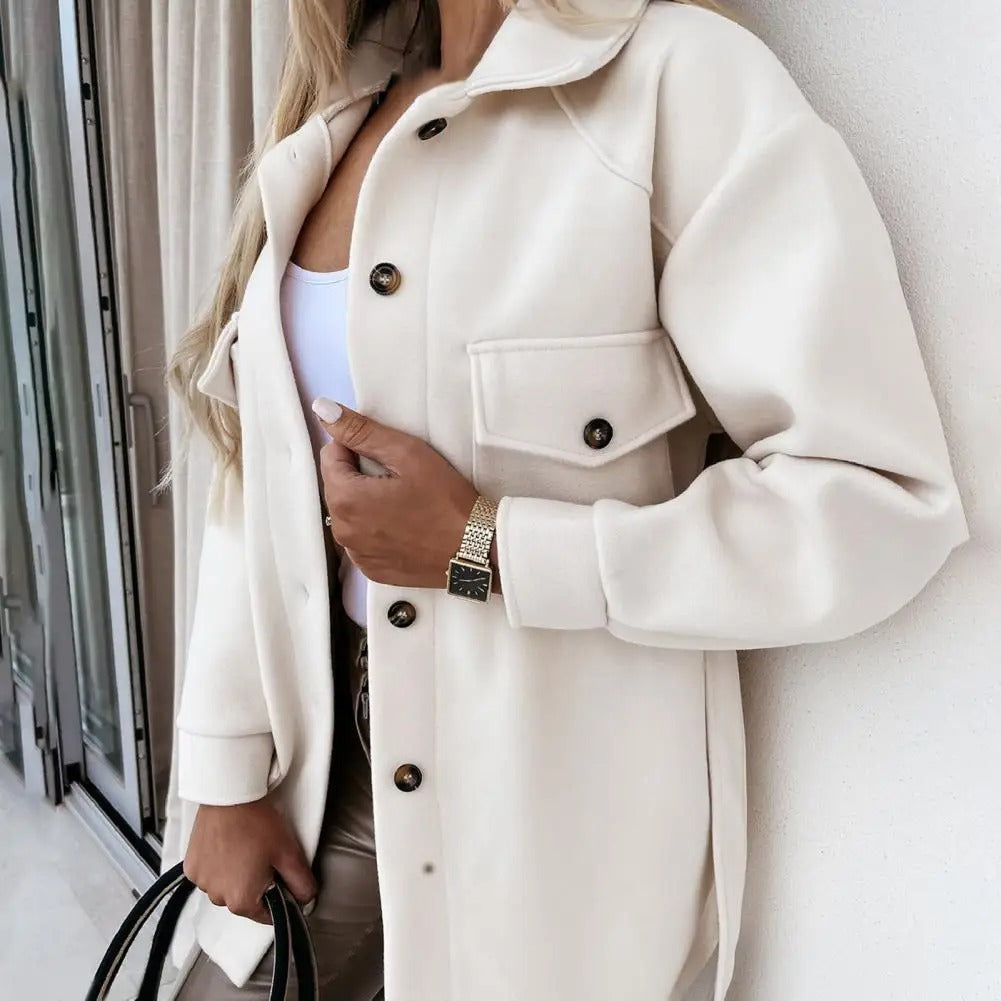 Vivienne | Women's Thick Wool Lapel Jacket
