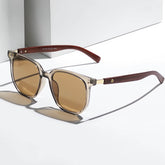 Wood-frame tinted sunglasses for men | Solvik