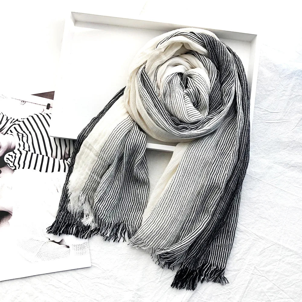 Timeless Striped Scarf for Women | Aurora