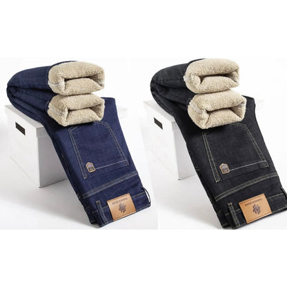 Fleece lined full length jeans for men | Hudson