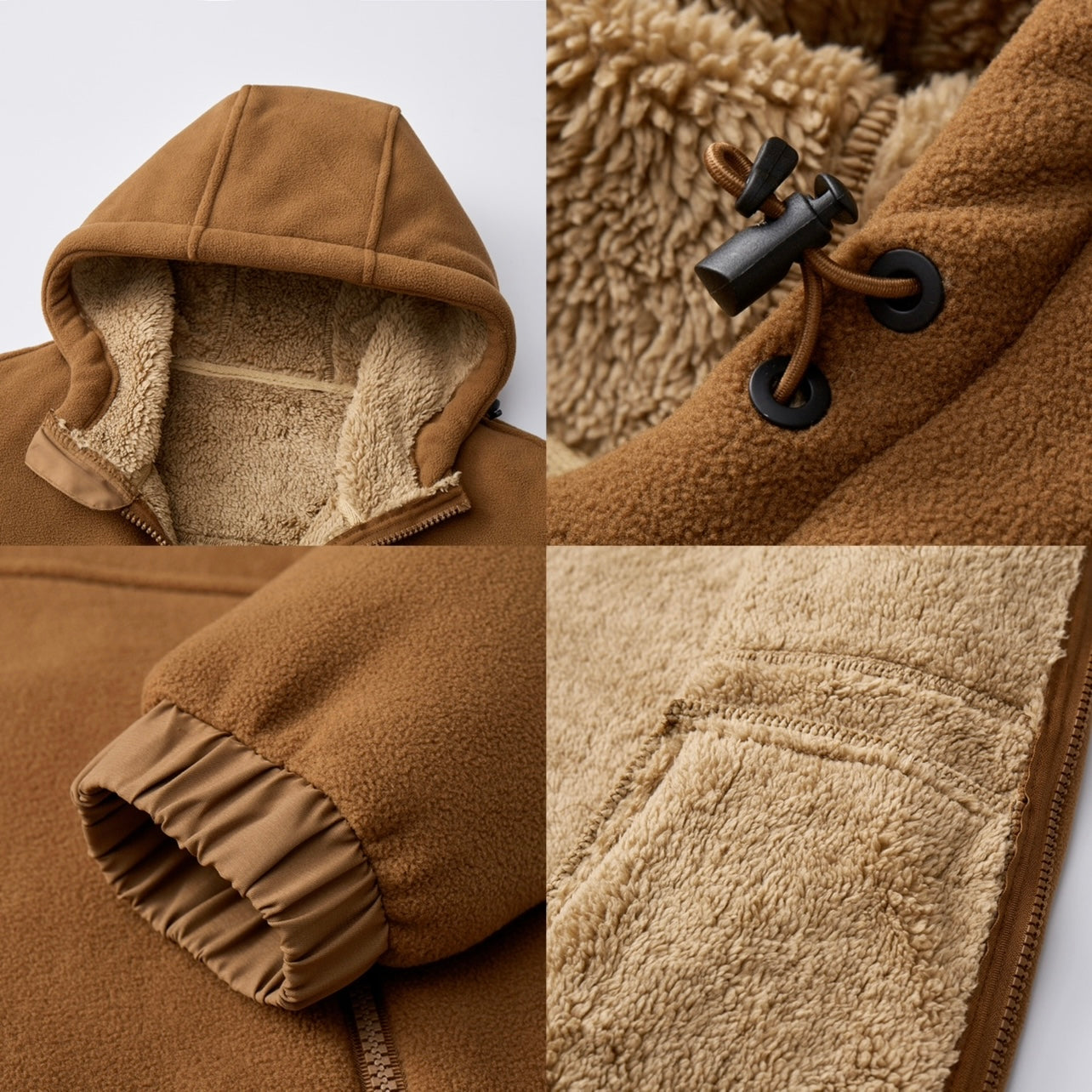 Hooded zip jacket for men | Alder