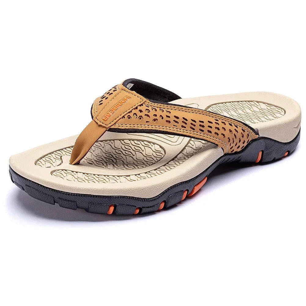 Men's supportive athletic flip flops with arch support | WaveStride
