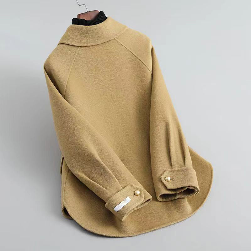 Elegant Pearl Button Coat for Women | Celeste