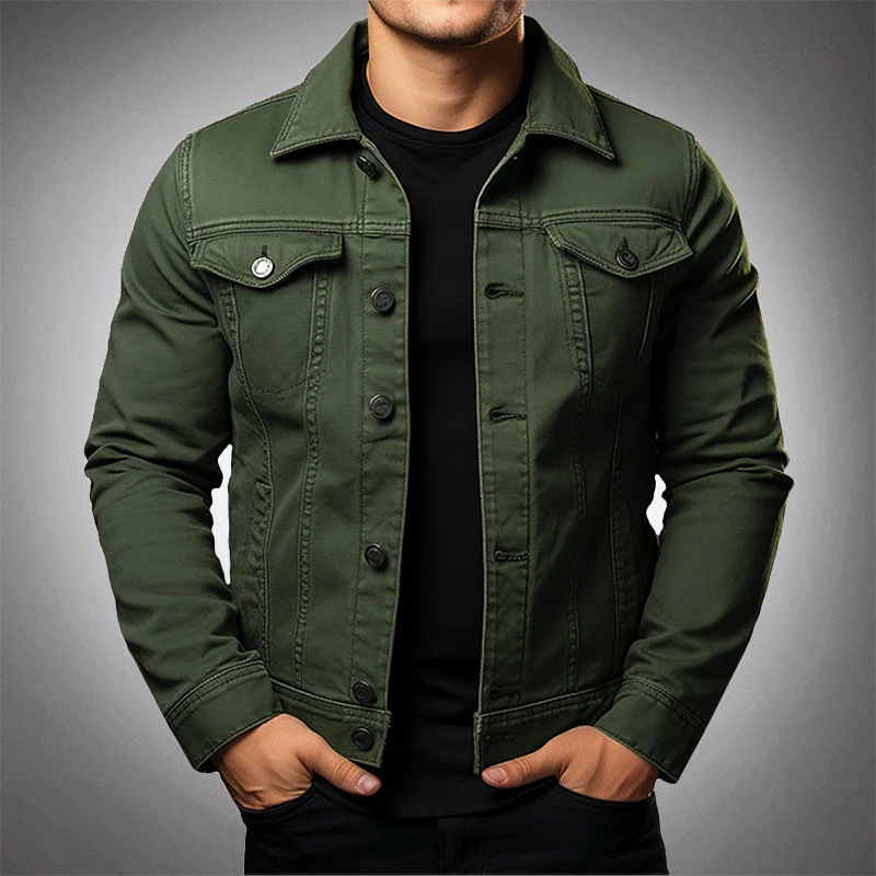 Modern button-front casual jacket for men | Armand